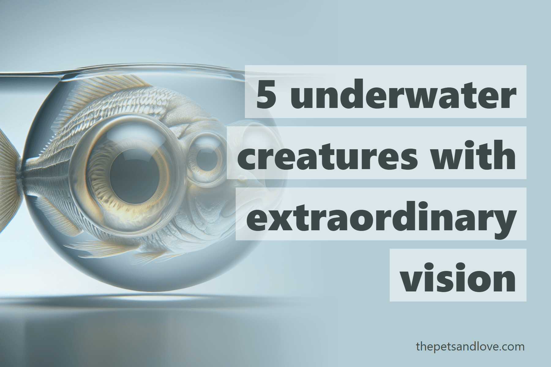 5 underwater creatures with extraordinary vision