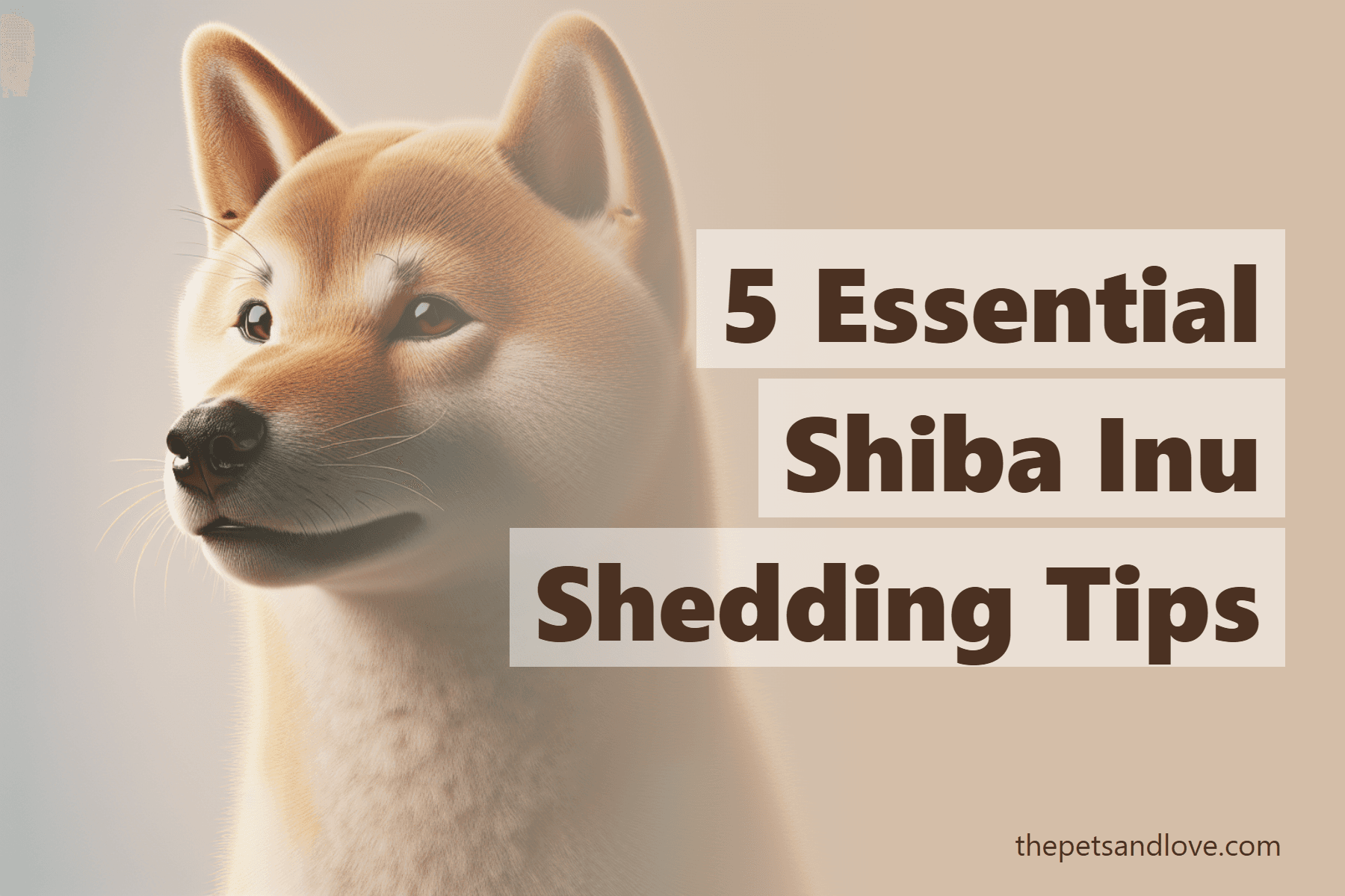 5 Essential Shiba Inu Shedding Tips