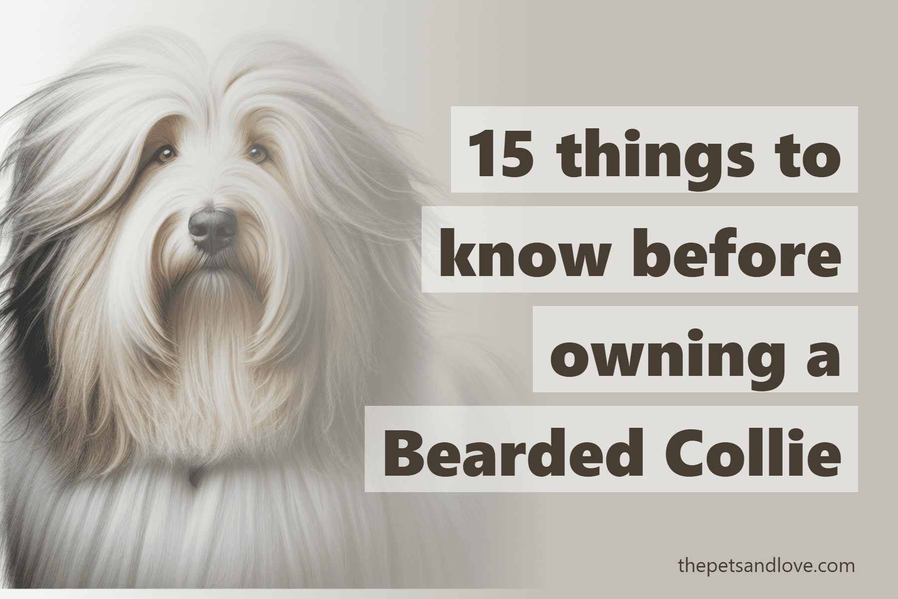 15 things to know before owning a Bearded Collie