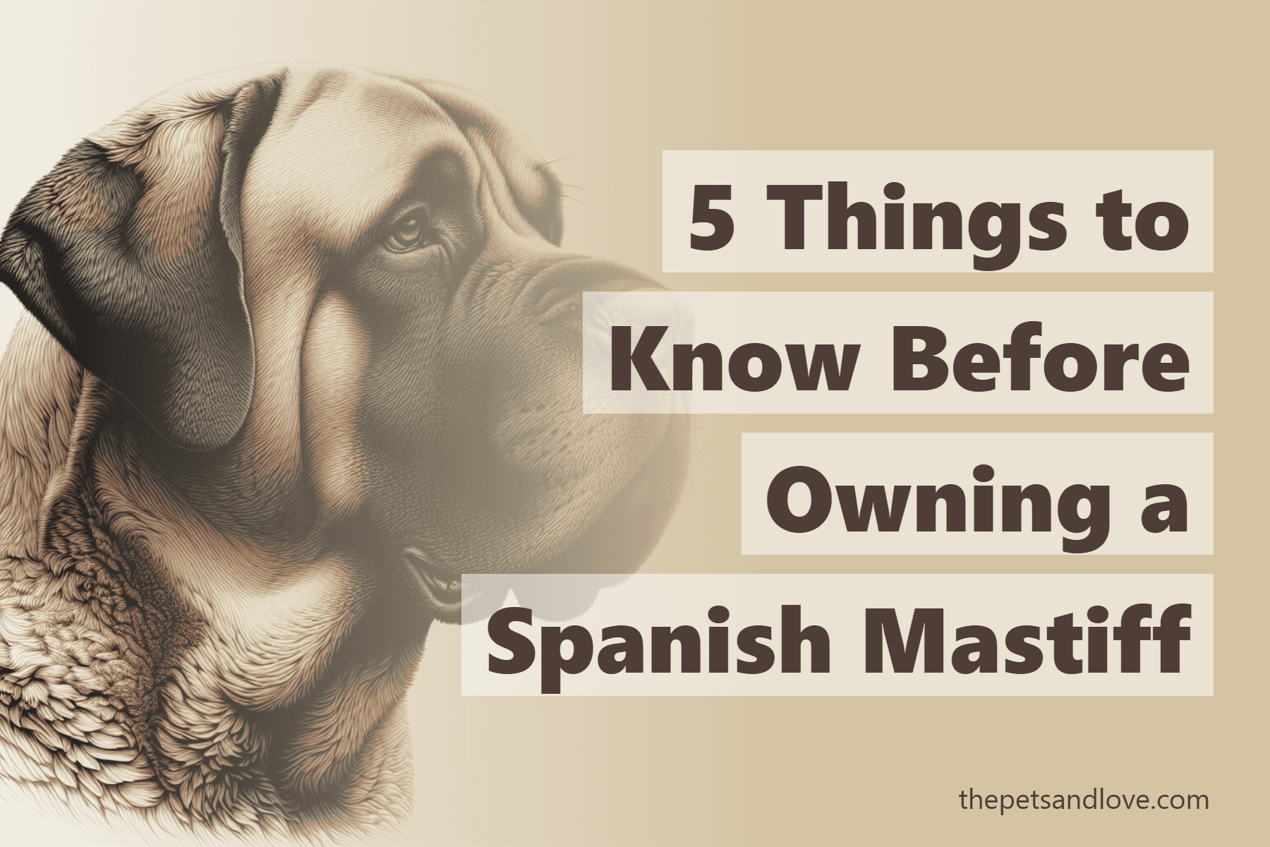 5 Things to Know Before Owning a Spanish Mastiff